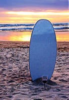 Sunset Wine & Surfboard