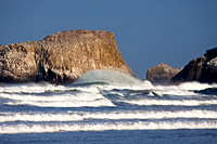 Canon Beach Rocks, Waves, & Spray