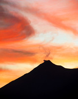 El Fuego Volcano at Sunset